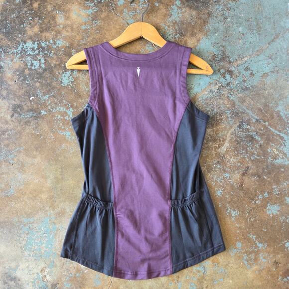 Kerrits Straight Line Sport Tank Top Size S Equestrian Riding Sleeveless Purple - Picture 6 of 6